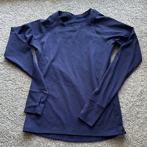 Fleo Navy Long Sleeve Tee